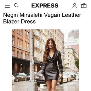 Express leather dress